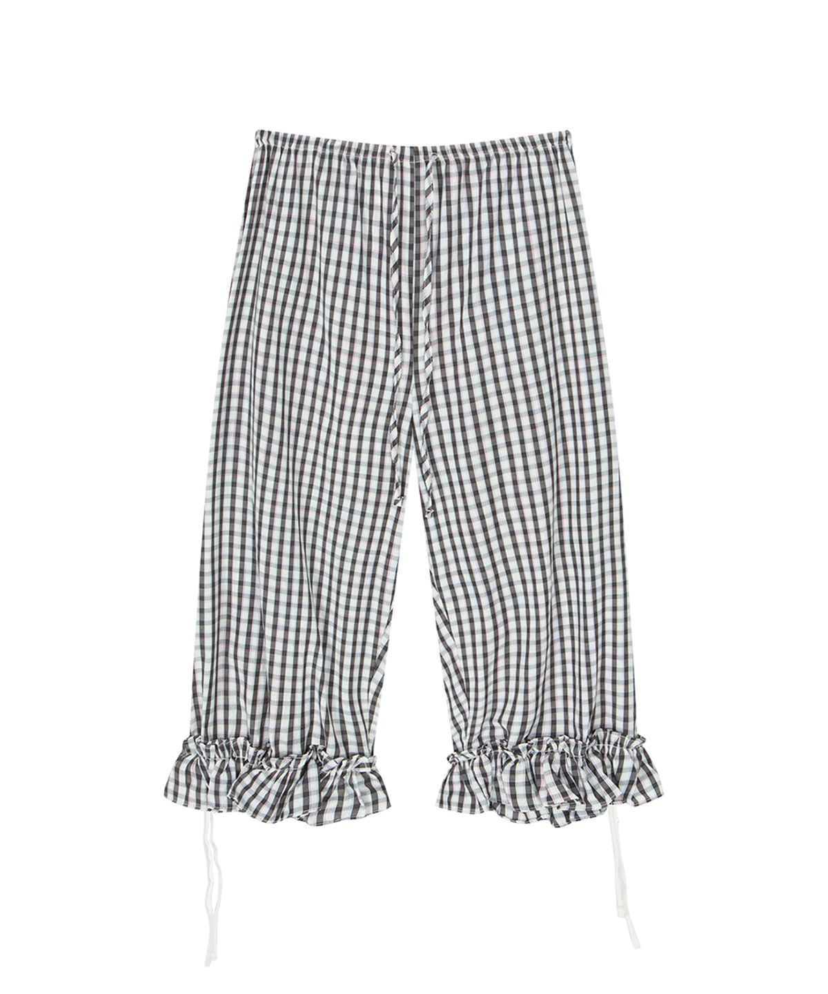 하이타이드 프랭키(HIGHTIDEFRANKIE) Pattern Capri Pants Black