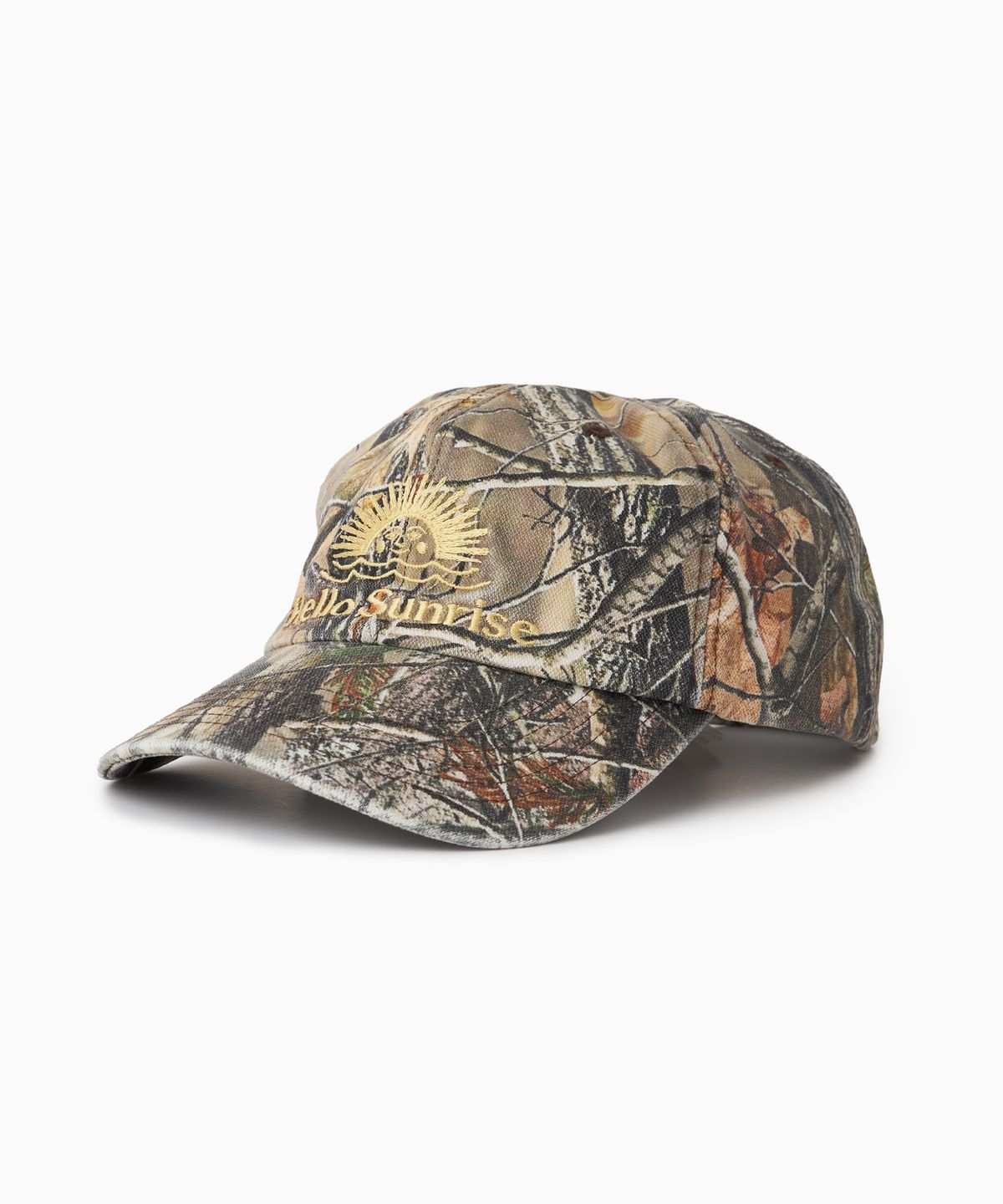 헬로 선라이즈(HELLO SUNRISE) Washed OG Logo Ball Cap_Real Tree