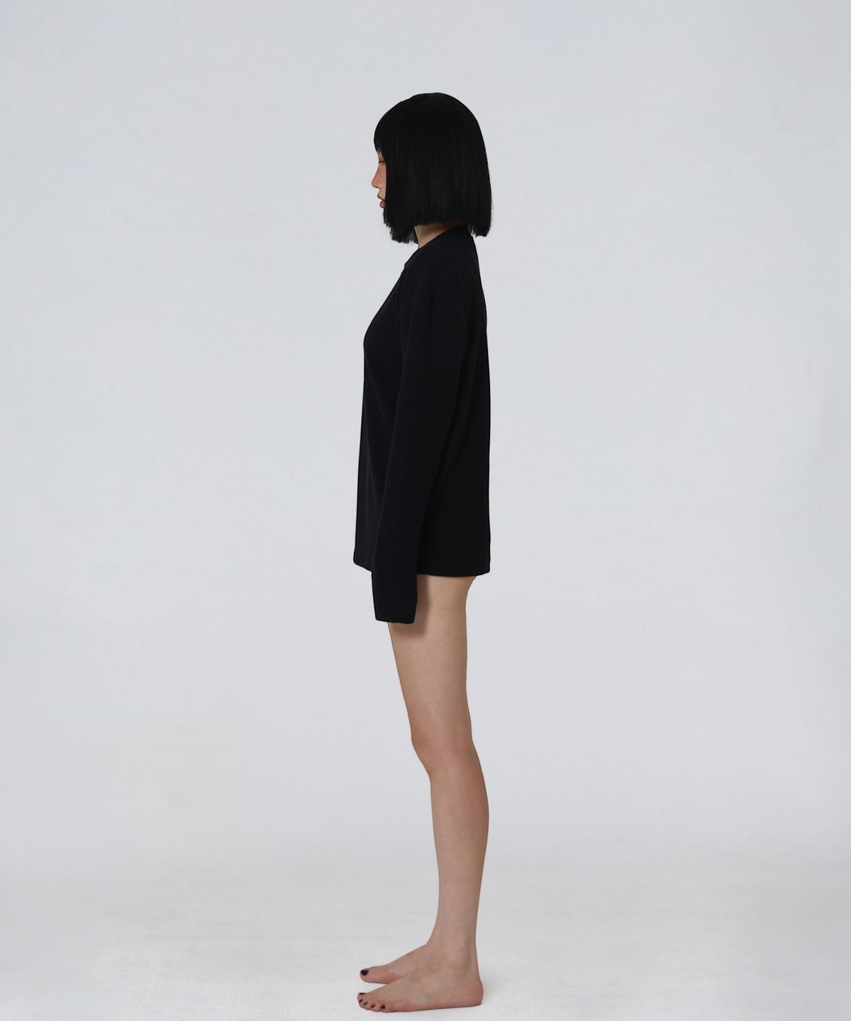 엑세스(XX) XX Cut-out Long Sleeve Black