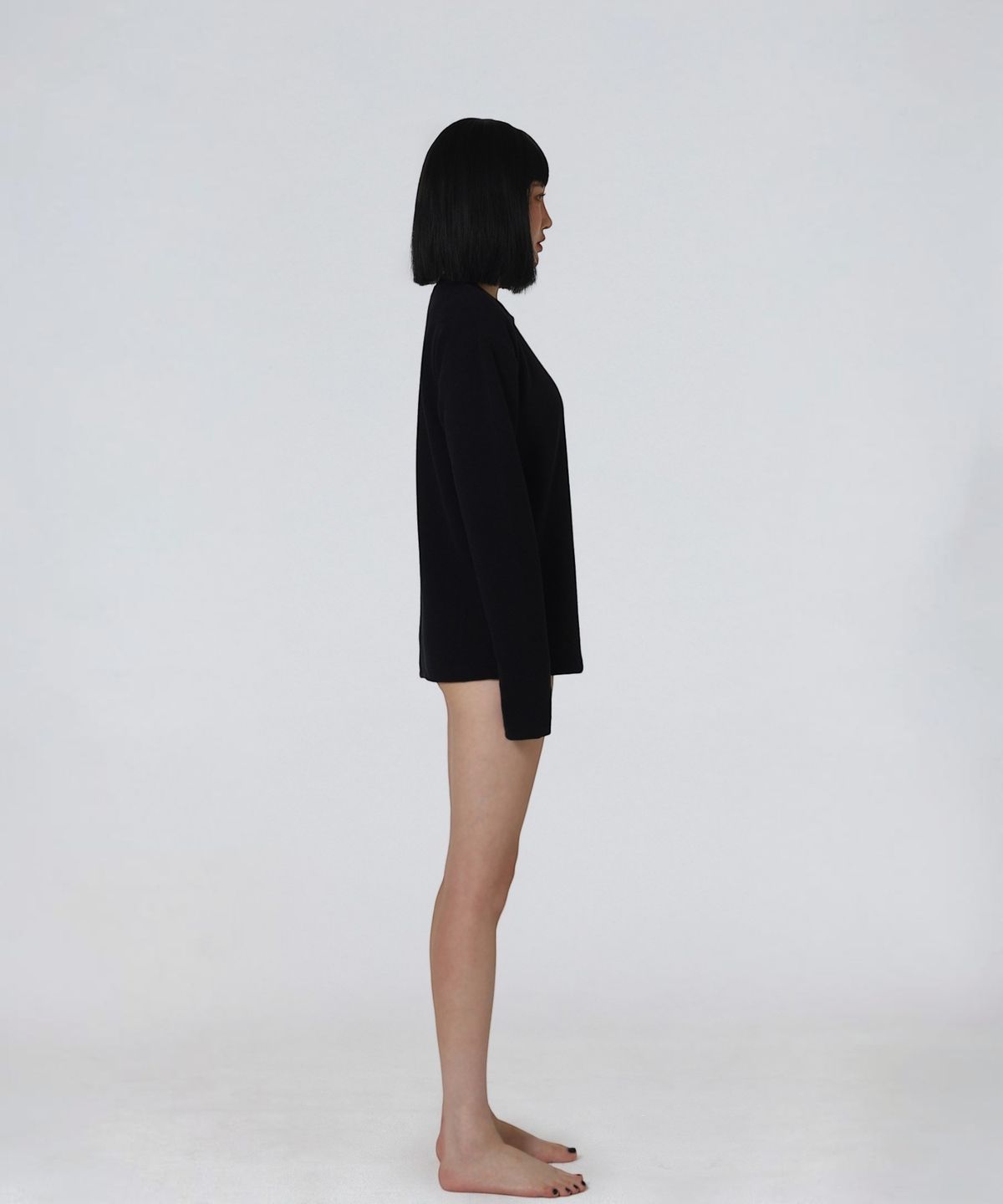 엑세스(XX) XX Cut-out Long Sleeve Black