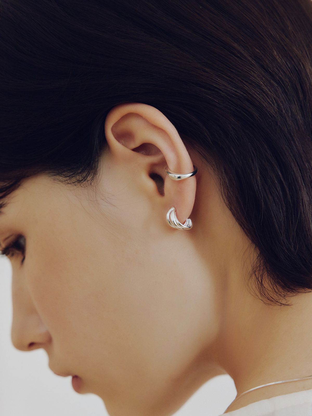 이너프(ENUFF) (silver 925) Form earcuff