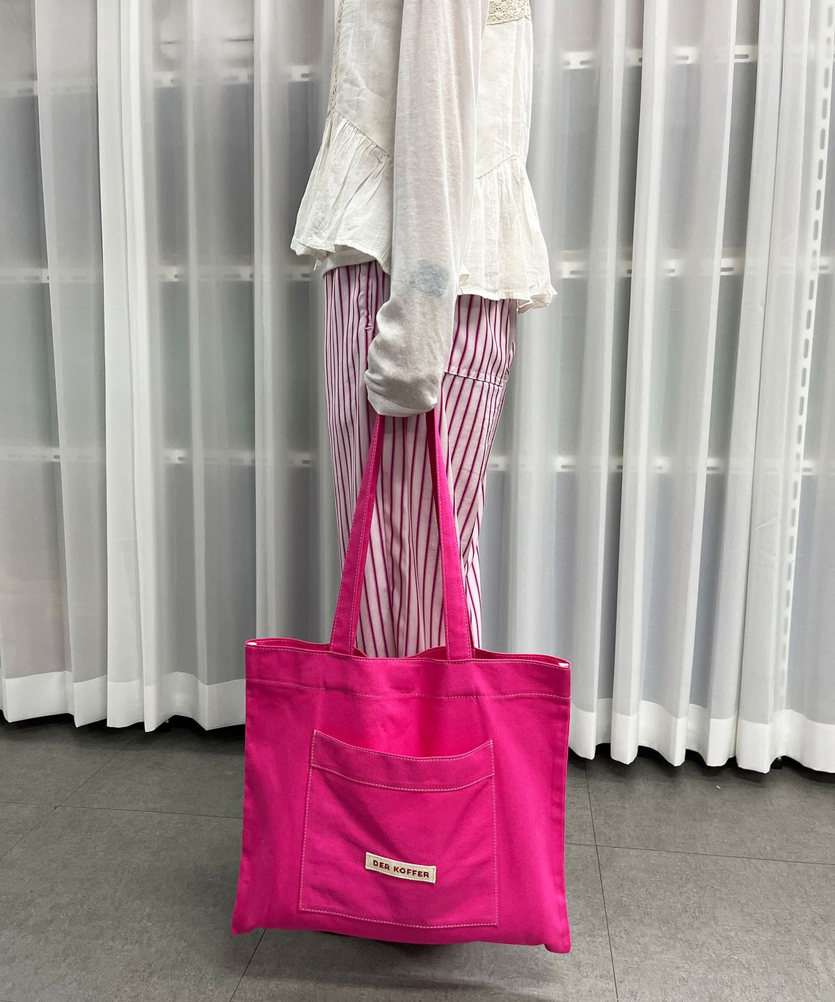 델코퍼(DER KOFFER) SHOPPER POCKET BAG [MAGENTA]