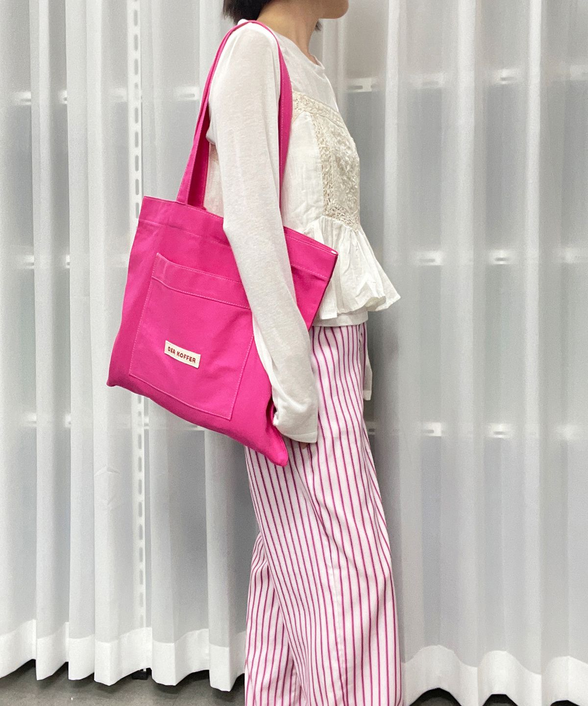 델코퍼(DER KOFFER) SHOPPER POCKET BAG [MAGENTA]