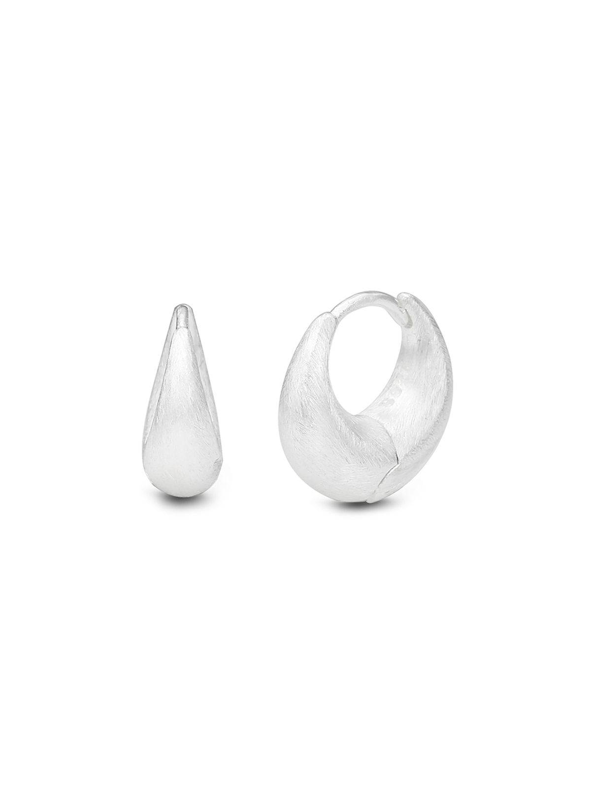 이너프(ENUFF) (silver 925) Textured hobo earring