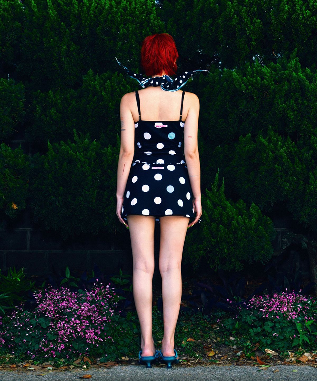 하이타이드 프랭키(HIGHTIDEFRANKIE) Polka Dot Skort Black