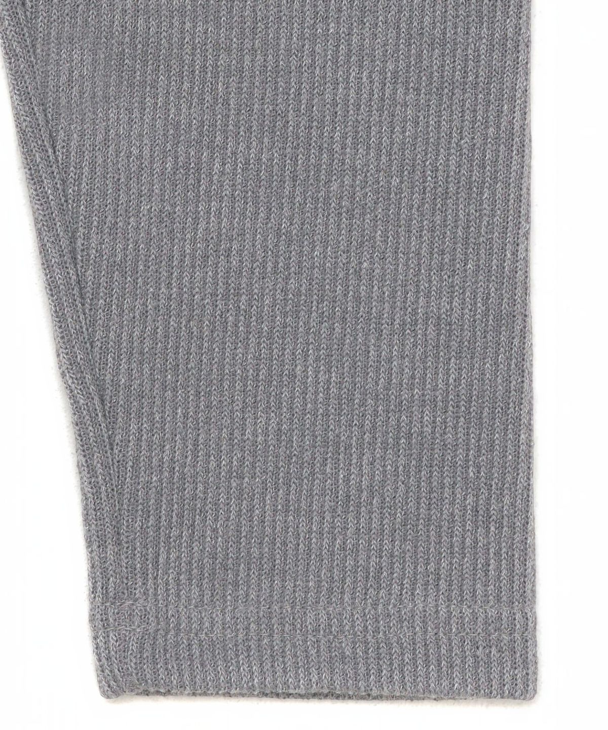 엑세스(XX) Shoulder Patch Zip-up Crop Knit Gray