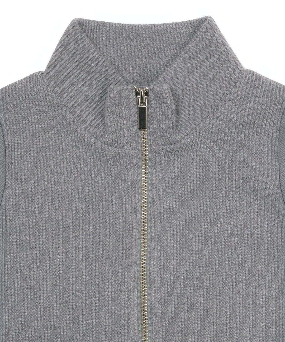 엑세스(XX) Shoulder Patch Zip-up Crop Knit Black