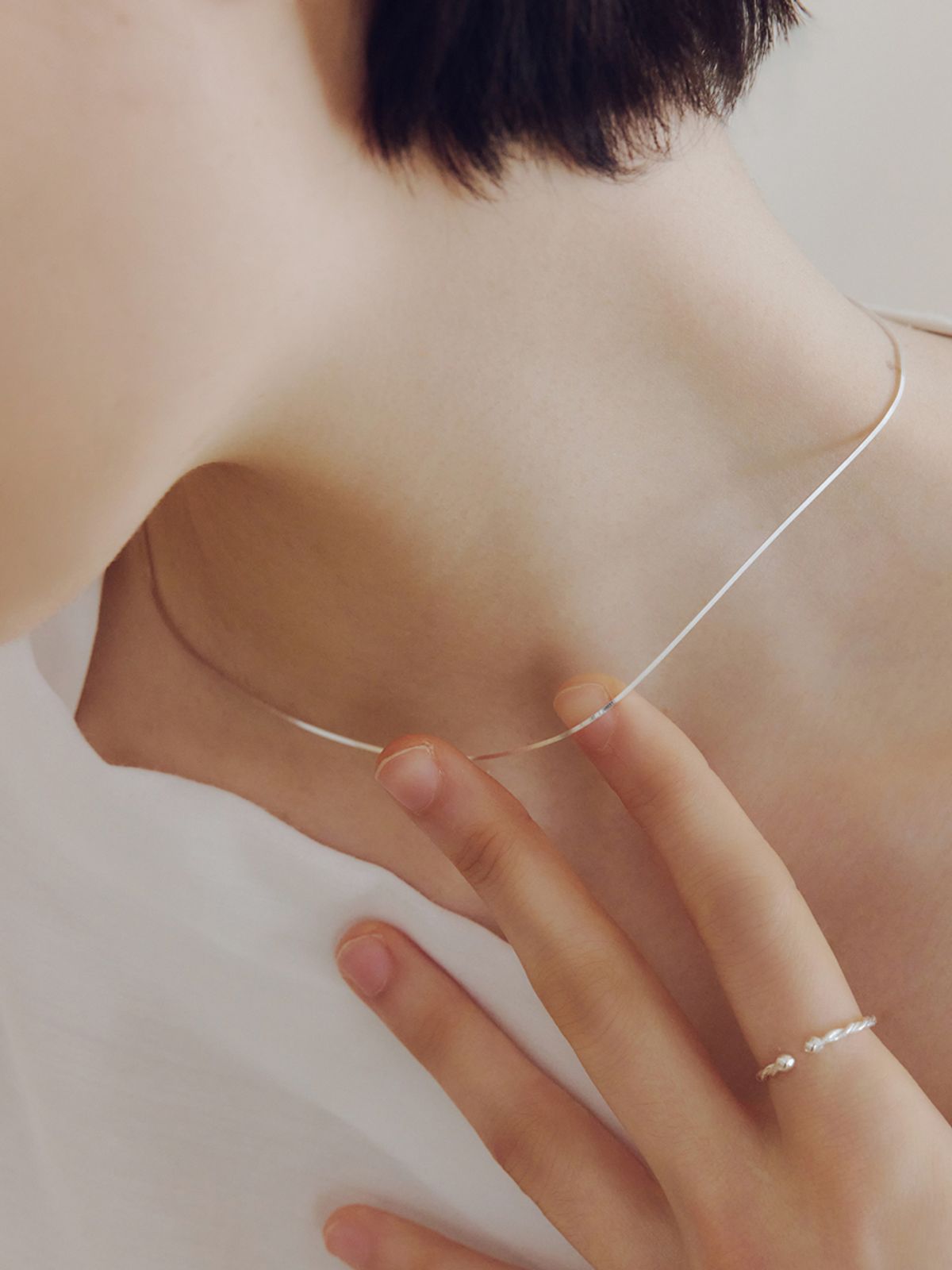 이너프(ENUFF) (silver 925) Nuo essential necklace