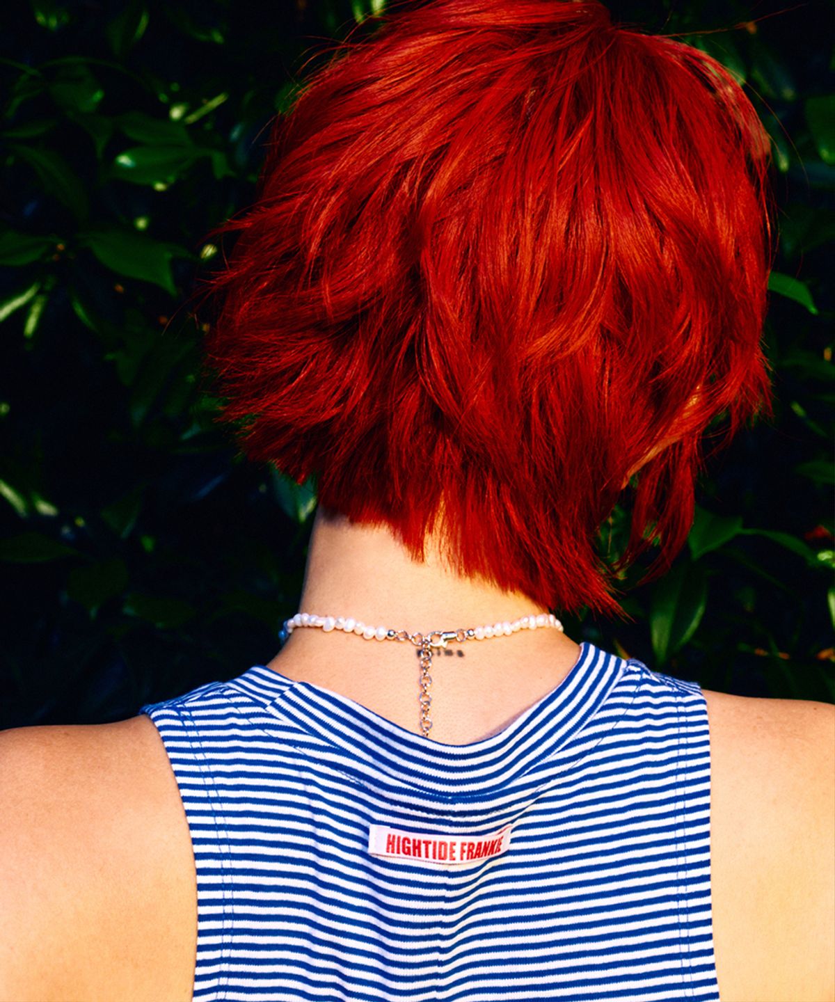 하이타이드 프랭키(HIGHTIDEFRANKIE) Summer Brain Halter Neck Top Blue