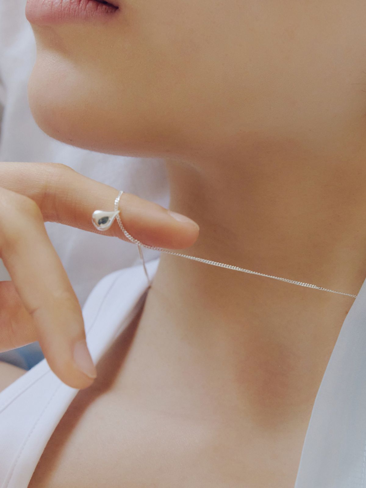 이너프(ENUFF) (silver 925) Form necklace