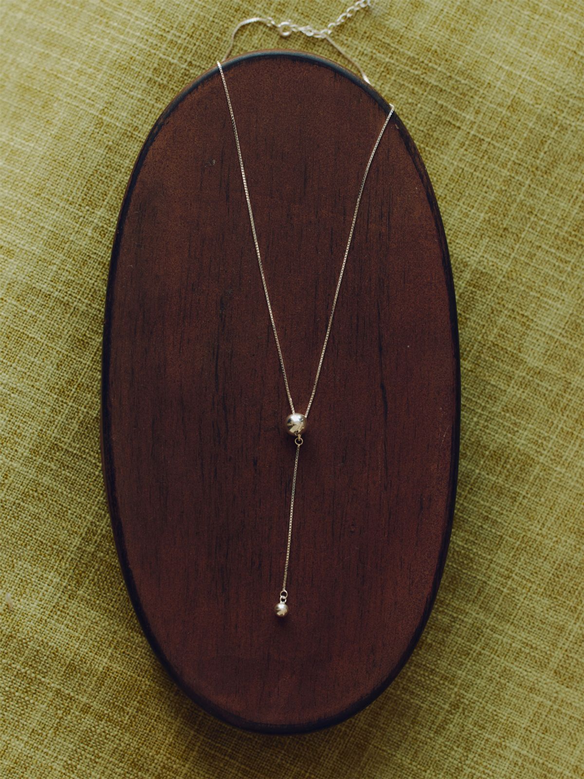 이너프(ENUFF) (silver 925) Double drop necklace