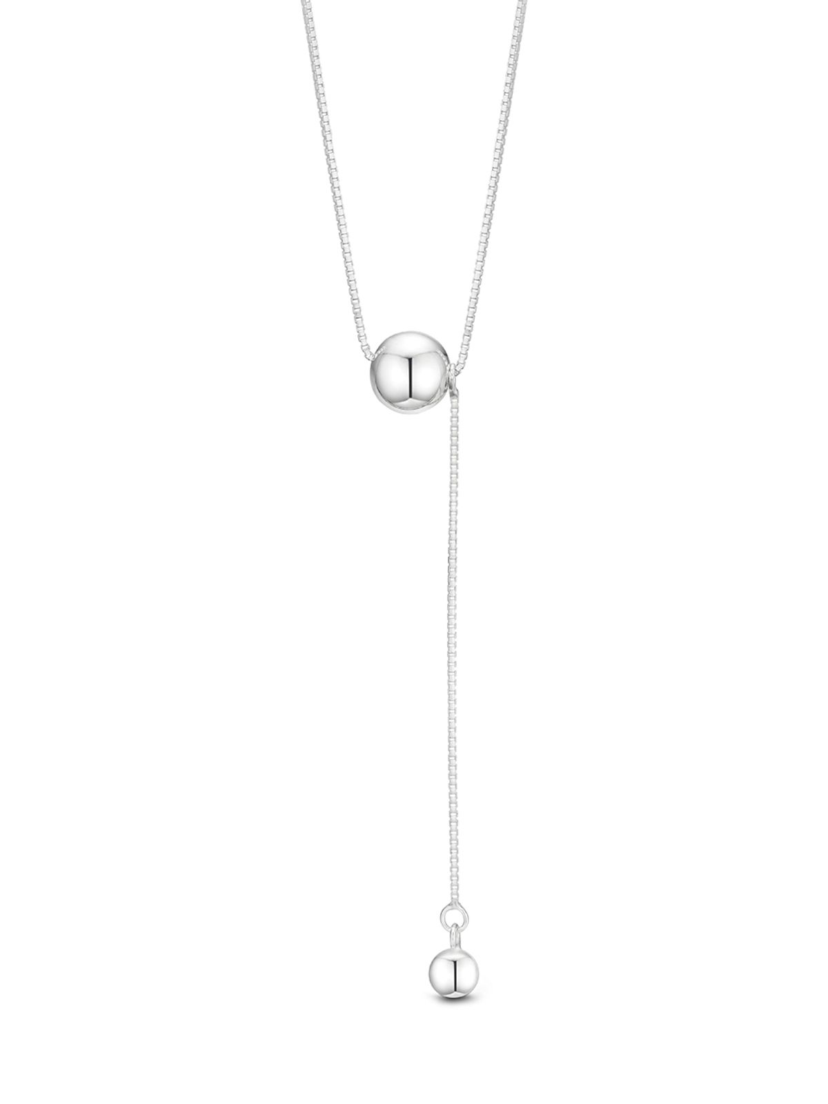 이너프(ENUFF) (silver 925) Double drop necklace