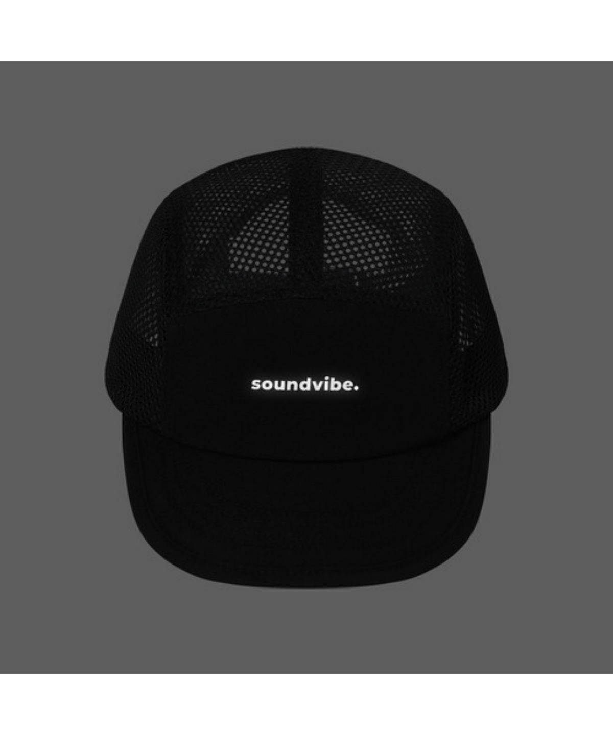 사운드바이브(SOUNDVIBE) 메쉬 러닝 캡 - Black
