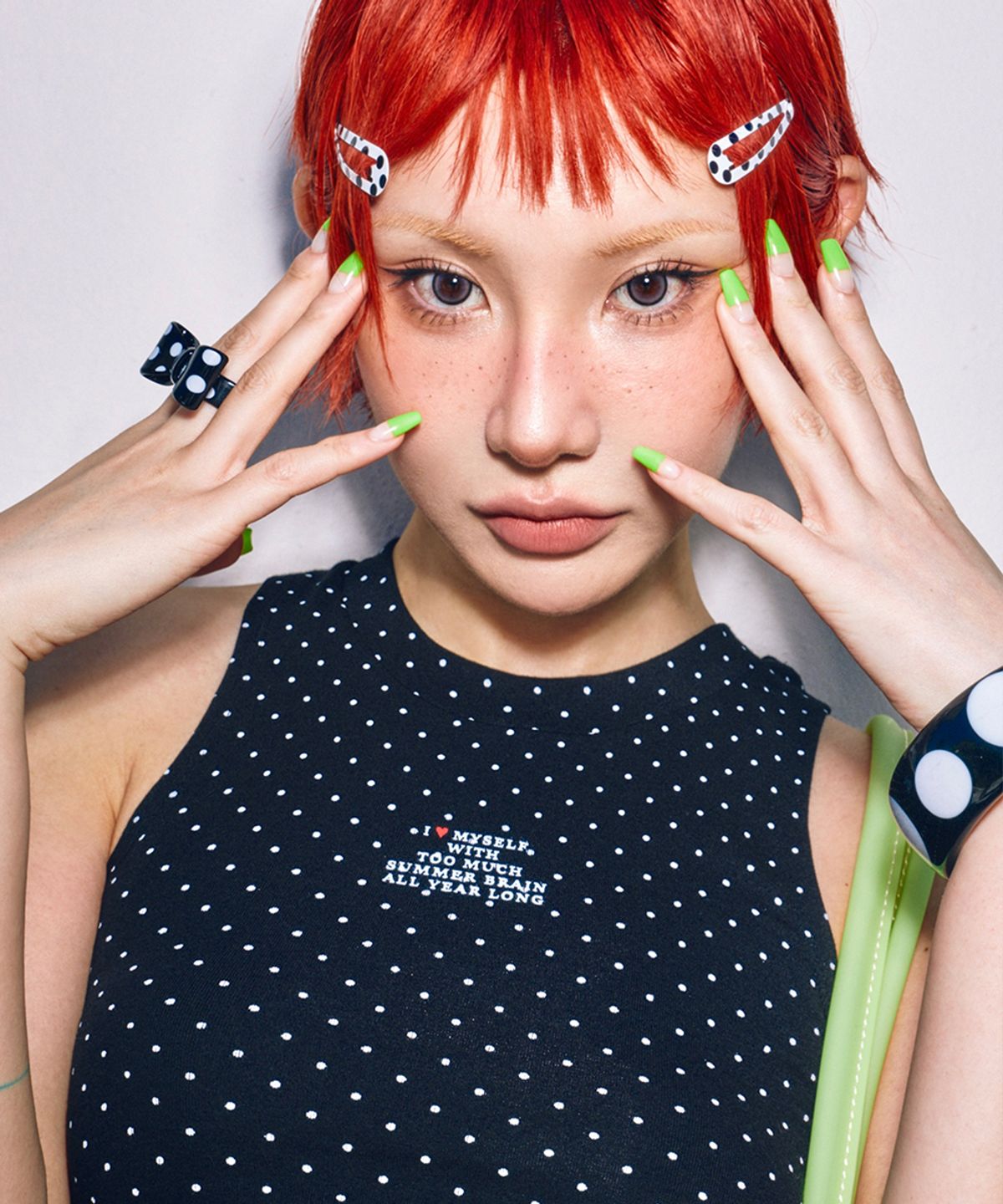 하이타이드 프랭키(HIGHTIDEFRANKIE) Summer Brain Halter Neck Top Black