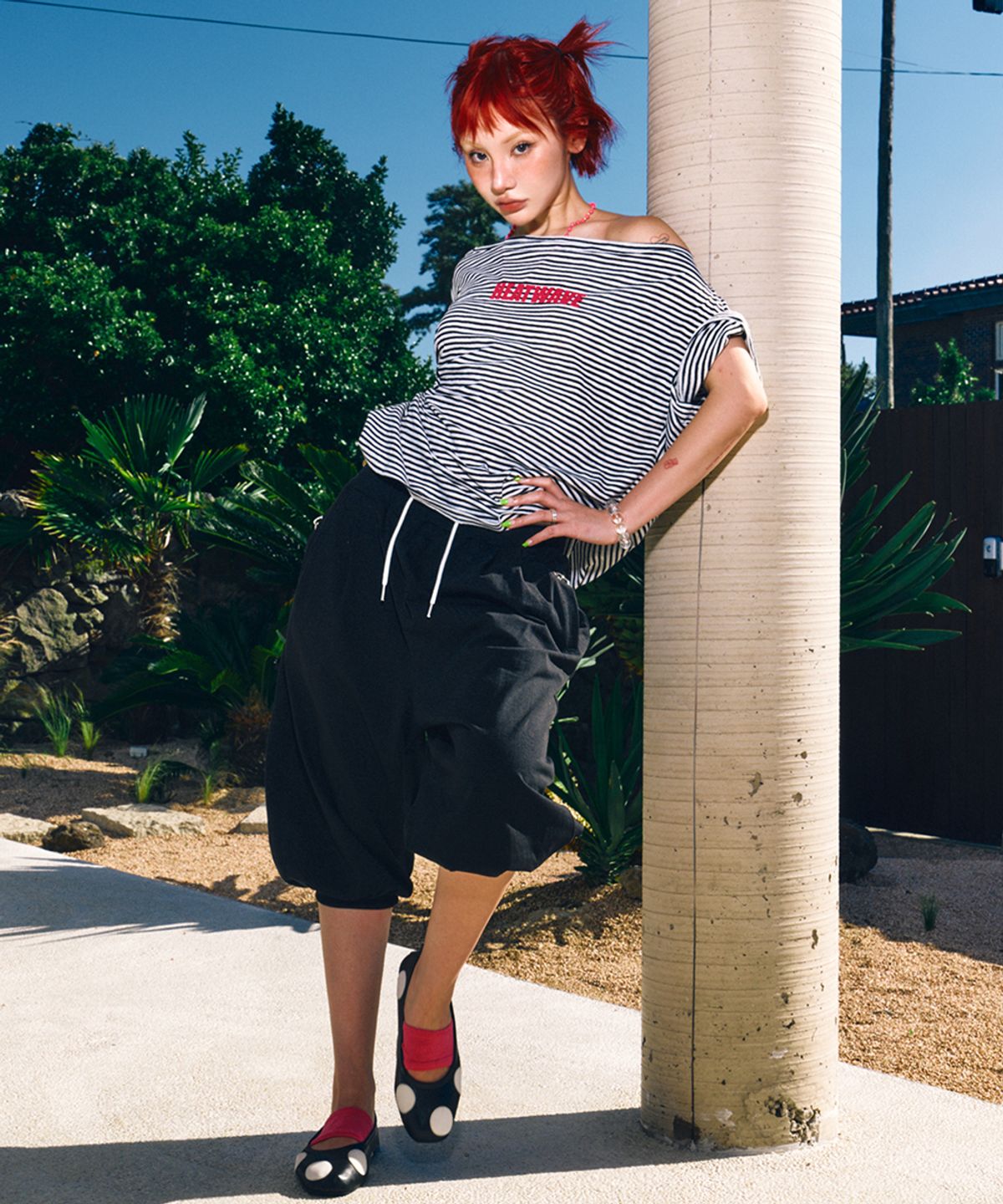하이타이드 프랭키(HIGHTIDEFRANKIE) No Shade Off Shoulder Tee White