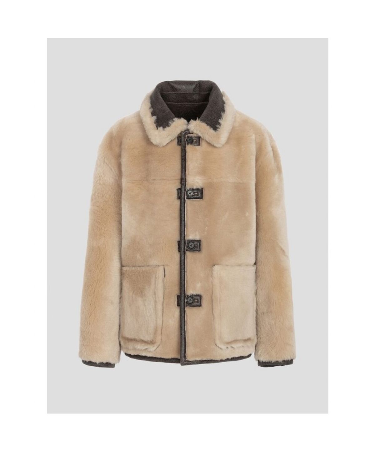 디애퍼처(THE APERTURE) Reversible Shearling Jacket  Brown (TA5X11A05D)