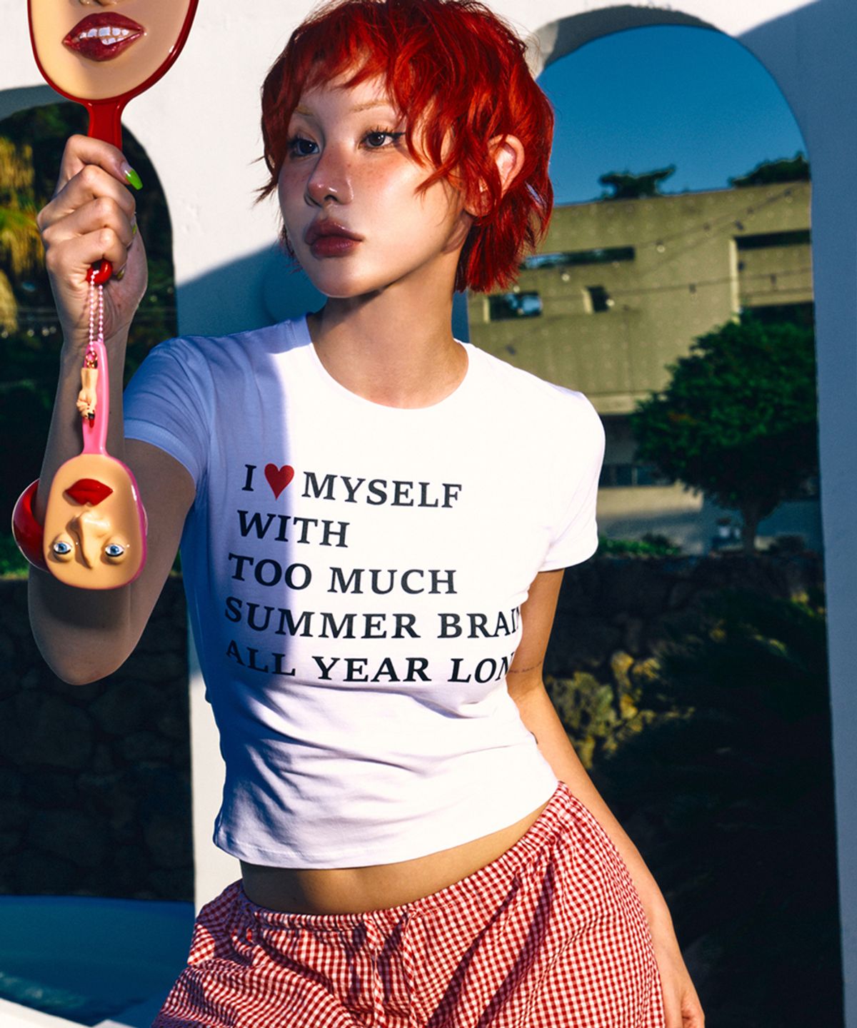 하이타이드 프랭키(HIGHTIDEFRANKIE) Summer Brain Tee White