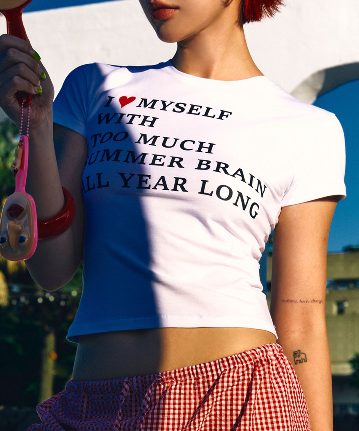 하이타이드 프랭키(HIGHTIDEFRANKIE) Summer Brain Tee White
