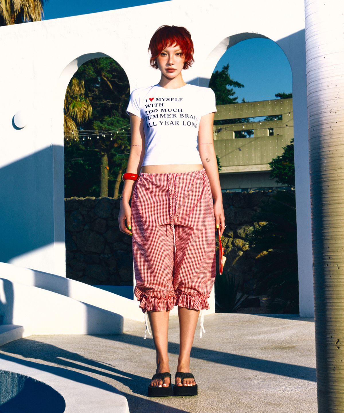 하이타이드 프랭키(HIGHTIDEFRANKIE) Summer Brain Tee White