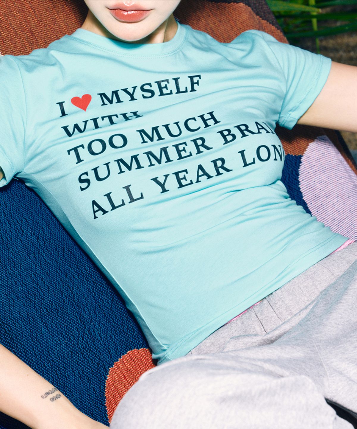 하이타이드 프랭키(HIGHTIDEFRANKIE) Summer Brain Tee Mint