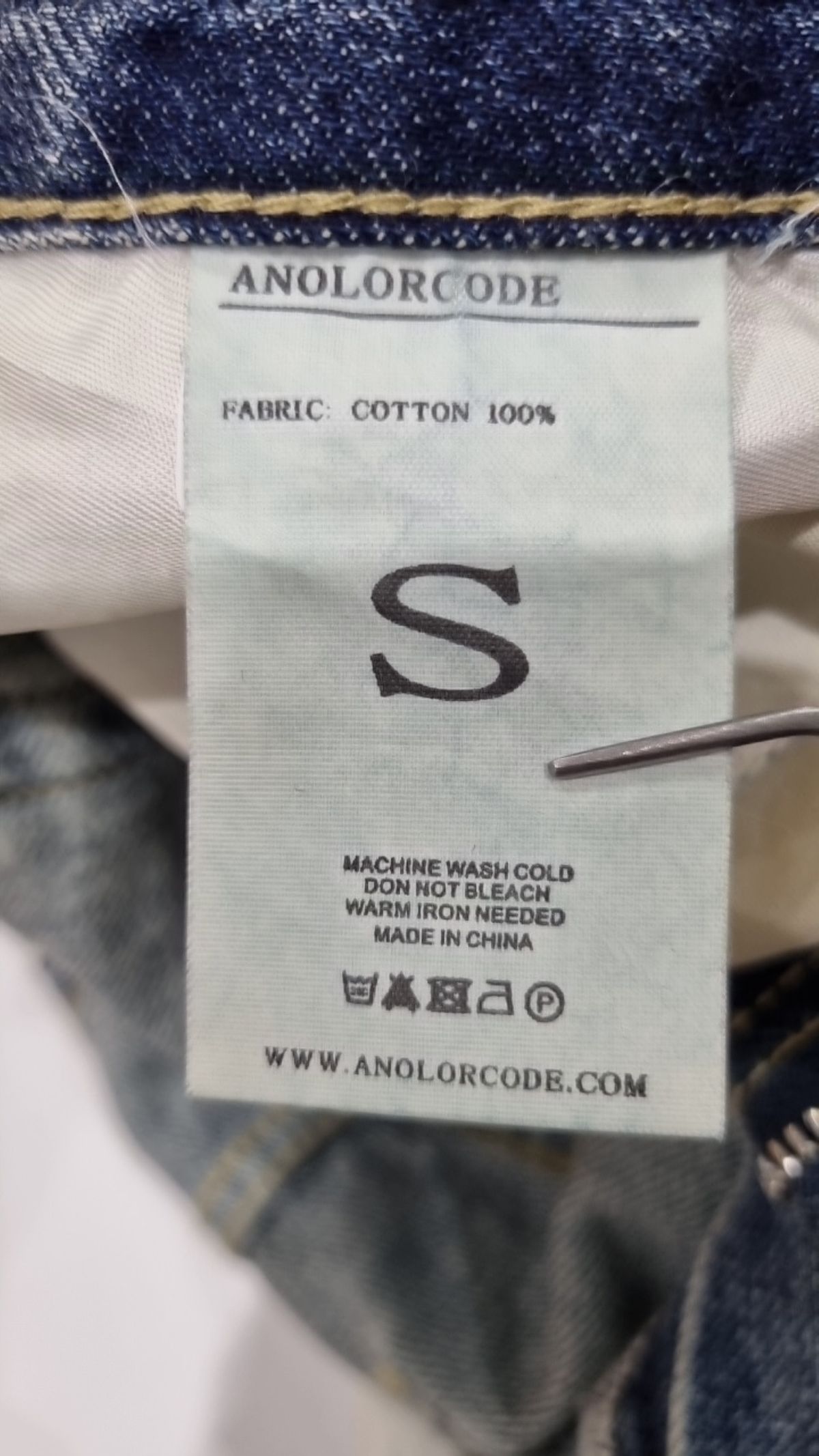 어널러코드(ANOLORCODE) 청/데님 팬츠 S