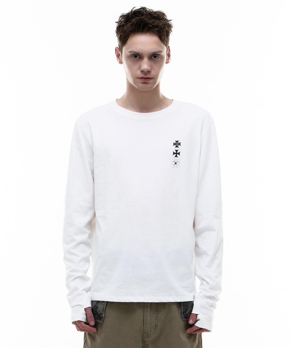 오퍼스 0012(OPUS 0012) Op. 07 SIG LONG SLEEVE WHITE
