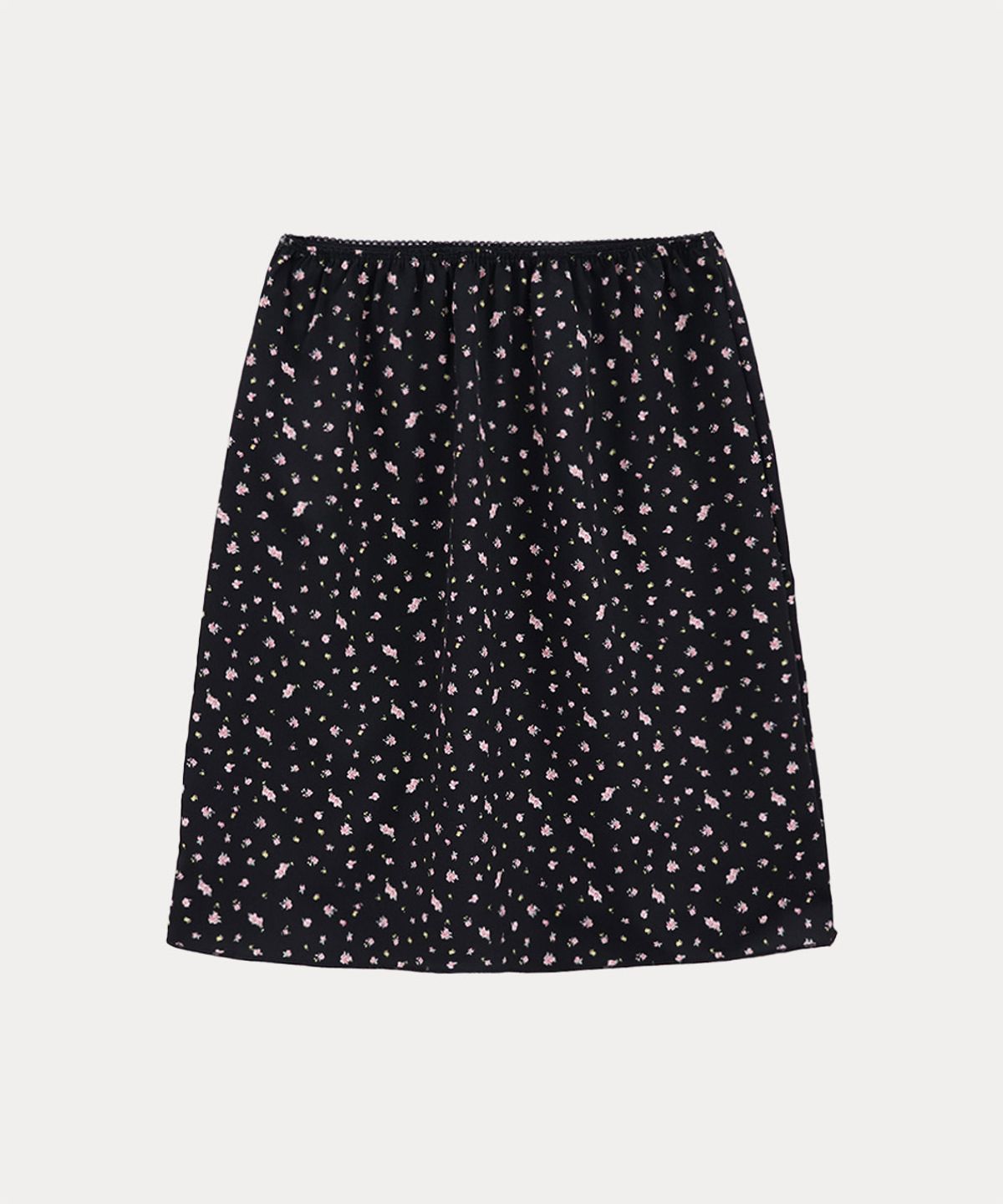 타버트(TARVERT) Marigold Flower Midi Skirt - Black