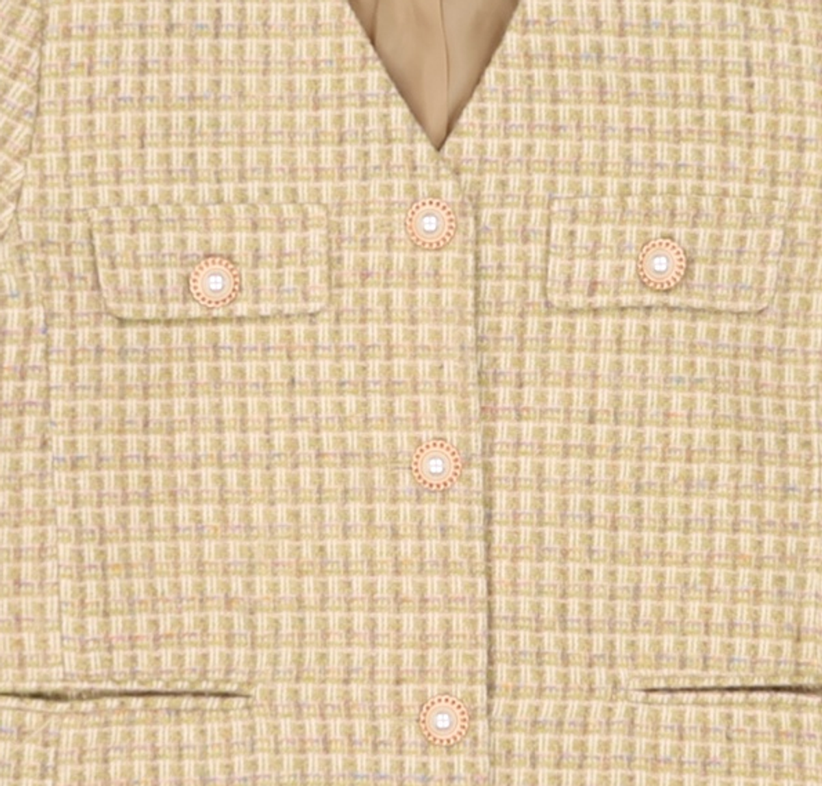 미쏘(MIXXO) 브이넥 싱글 숏자켓 MIWJKB117G M