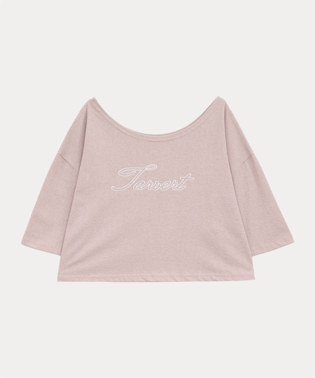 타버트(TARVERT) Unbalance Pigment T-Shirt - Pink
