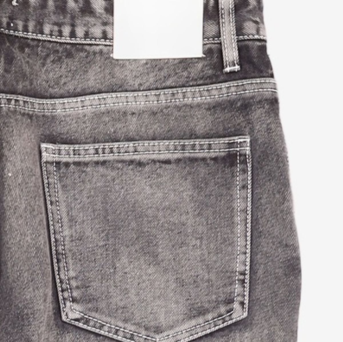 메종미네드(MAISON MINED) MOLAR FOX DENIM PANTS BLACK 50