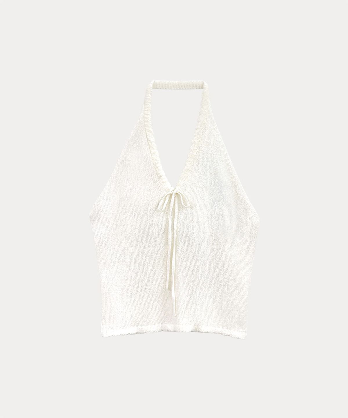 타버트(TARVERT) Hazel Halter Knit Top - Ivory