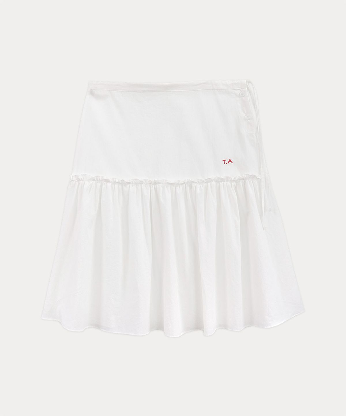 타버트(TARVERT) Maiden Flare Midi Skirt - White