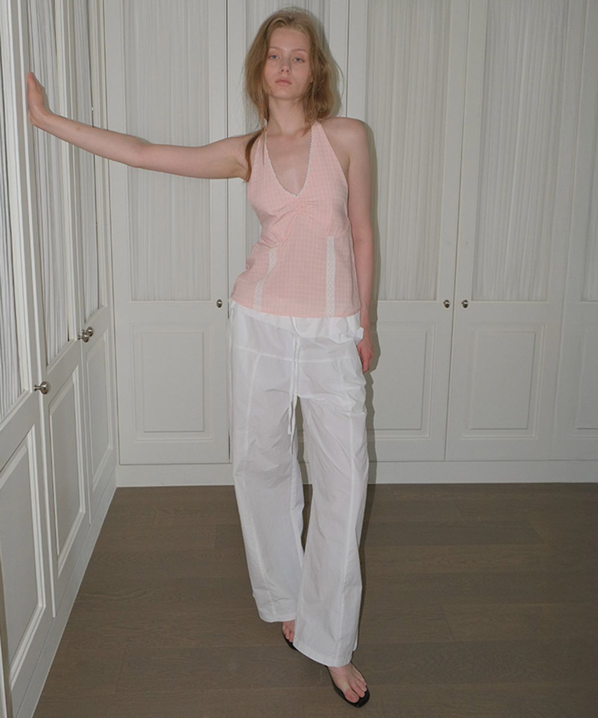 타버트(TARVERT) Nova Foldover Nylon Pants - White