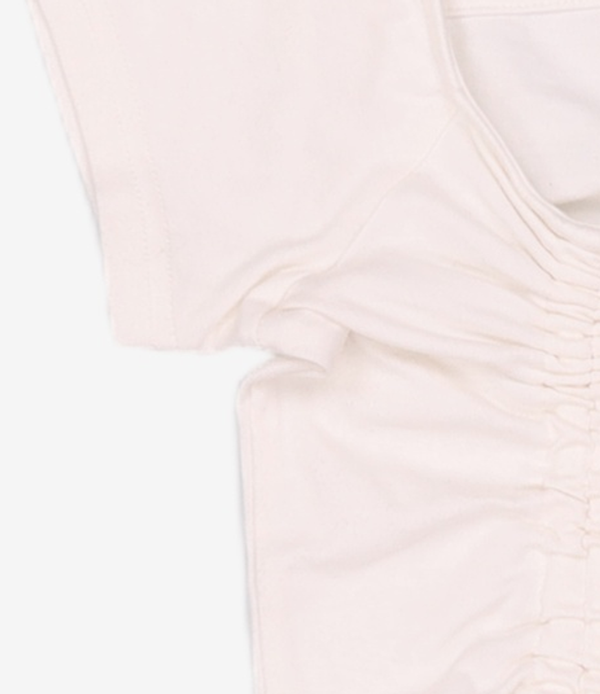 미쏘(MIXXO) 스트링 원오프숄더 반팔티_MIWHWD557A S