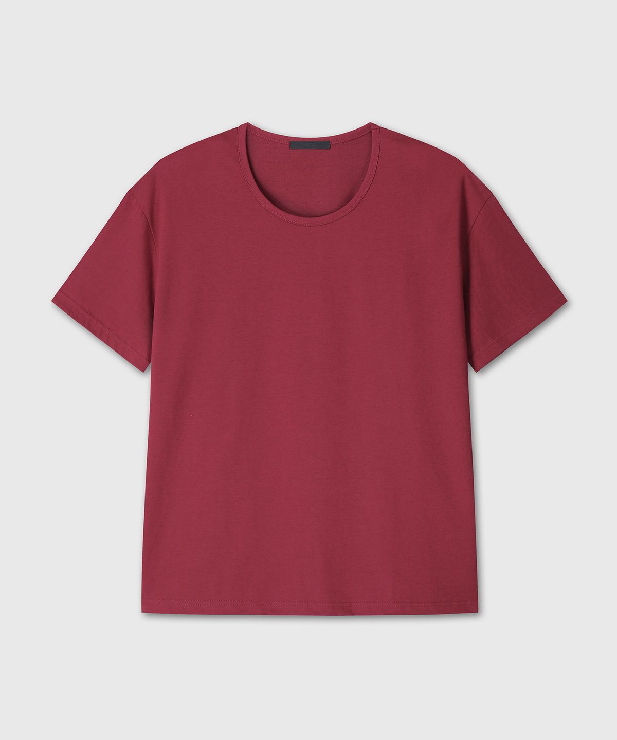 다이브인(DIVEIN) UNIFORM U NECK T-SHIRTS (BURGUNDY)