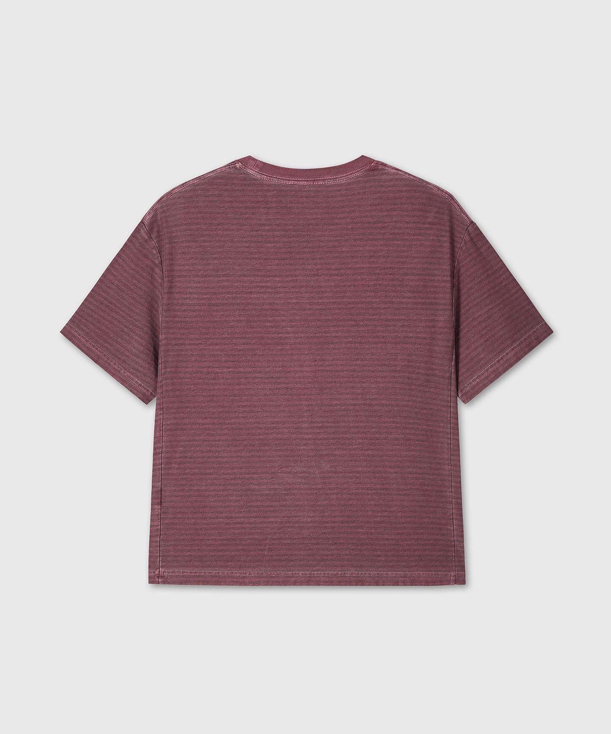 다이브인(DIVEIN) DYED STRIPE COTTON T-SHIRT (PURPLE)