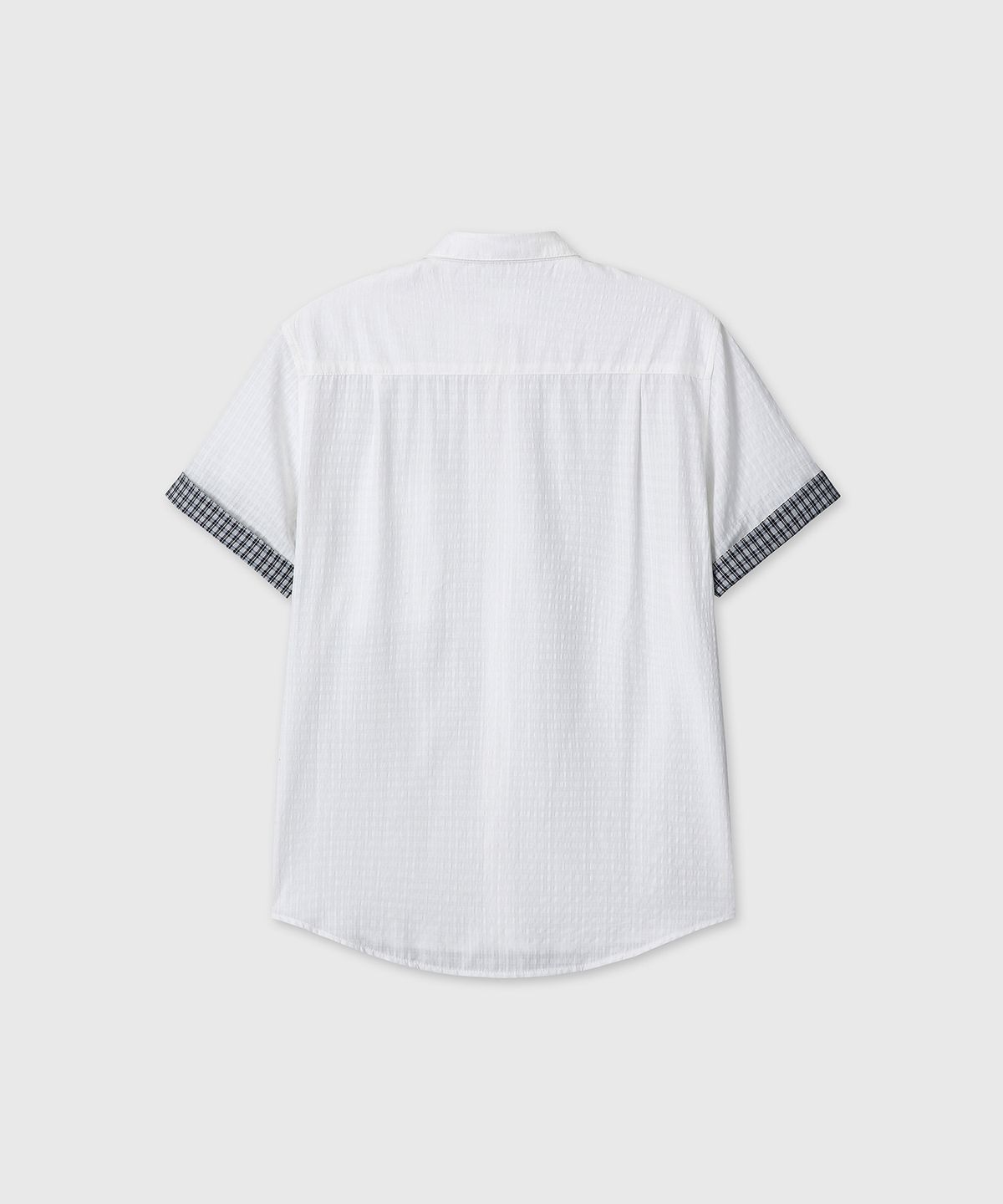 다이브인(DIVEIN) ROLL-UP HALF CHECK SHIRTS (WHITE)