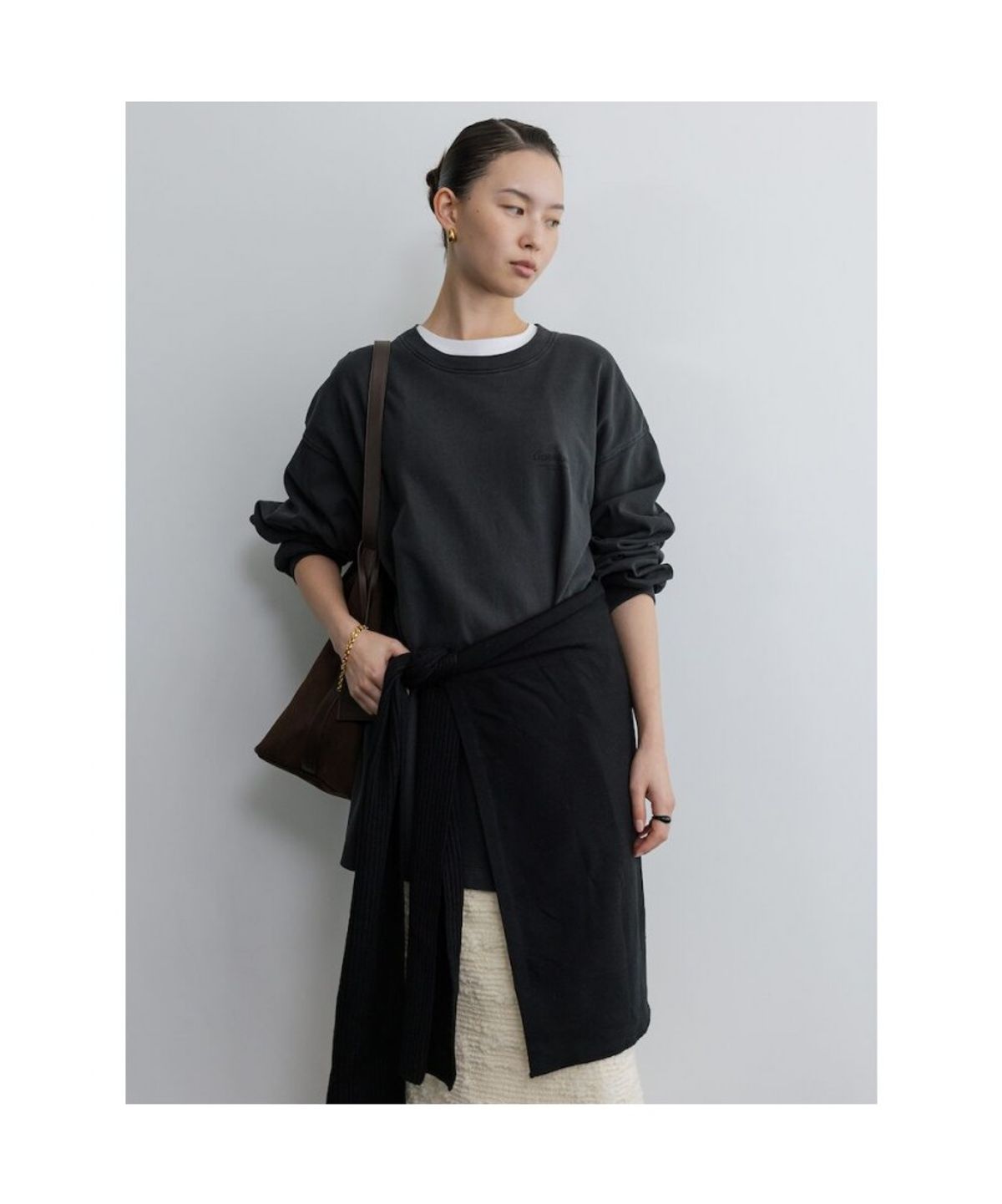 디애퍼처(THE APERTURE) Unisex Aperture Boxy TShirt  Black (TA6141A025)