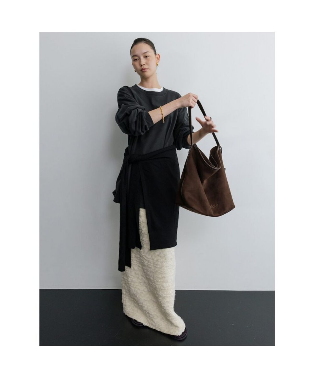 디애퍼처(THE APERTURE) Unisex Aperture Boxy TShirt  Black (TA6141A025)