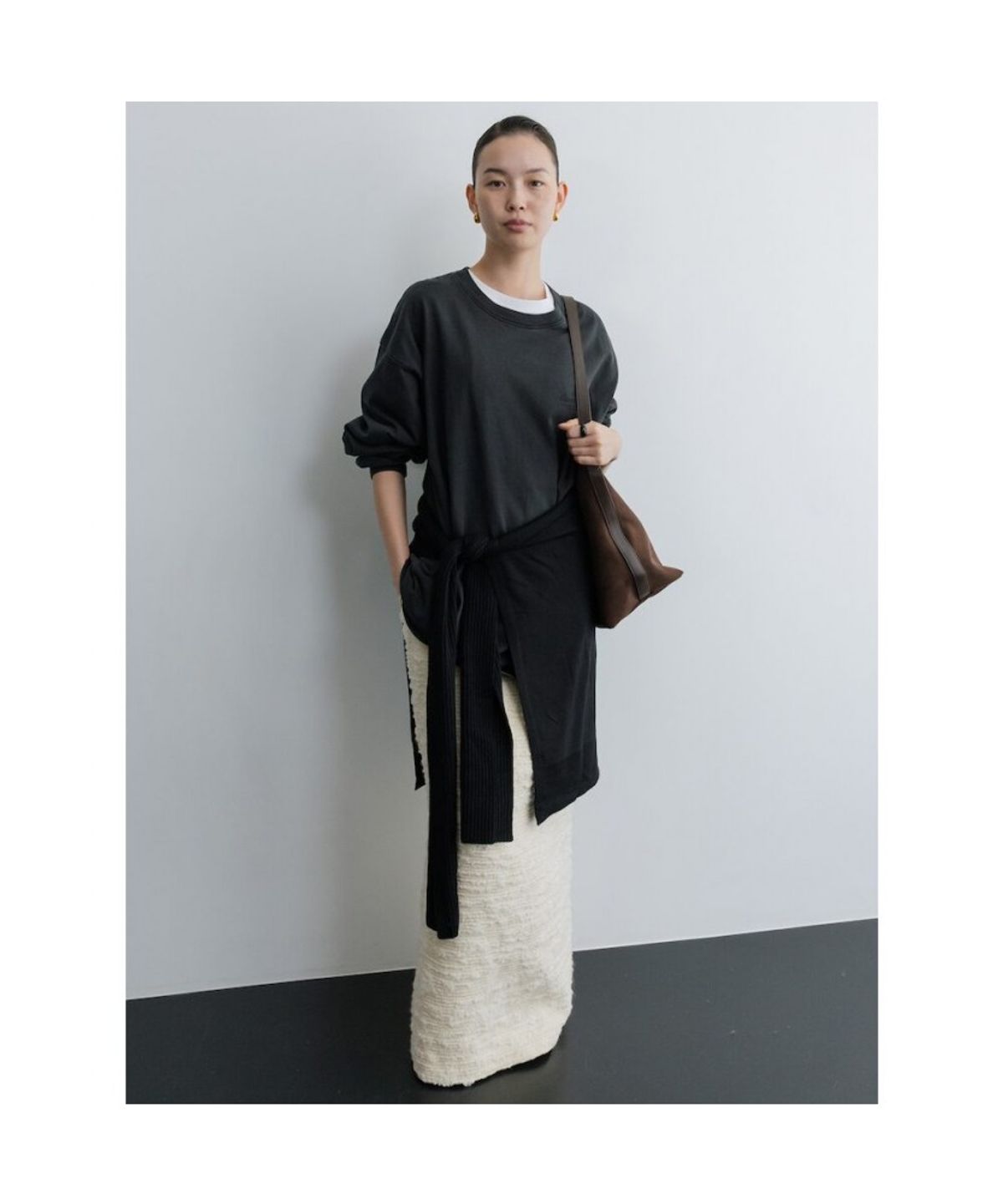 디애퍼처(THE APERTURE) Unisex Aperture Boxy TShirt  Black (TA6141A025)