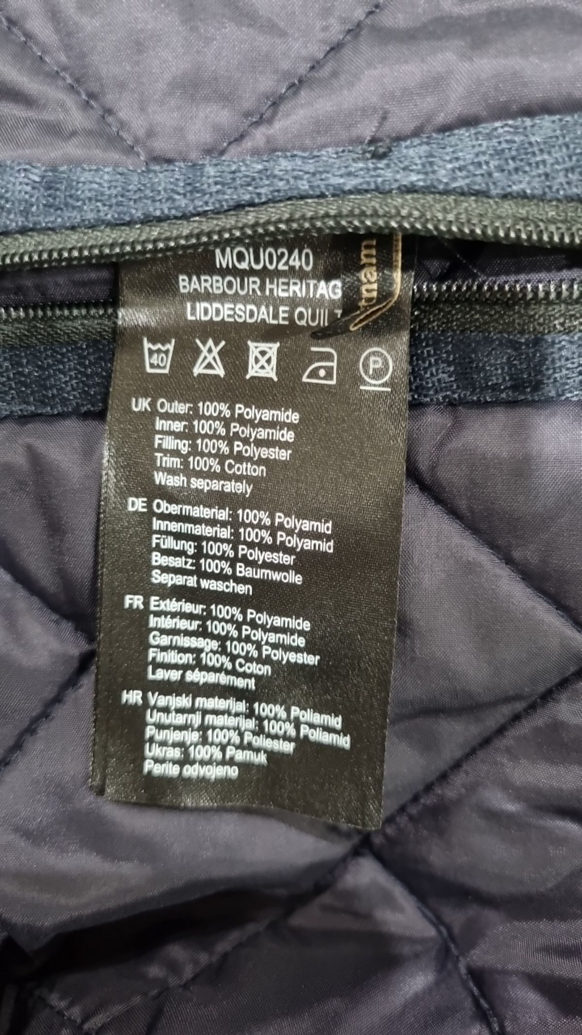 바버(BARBOUR) 숏 패딩/숏 헤비 아우터 M