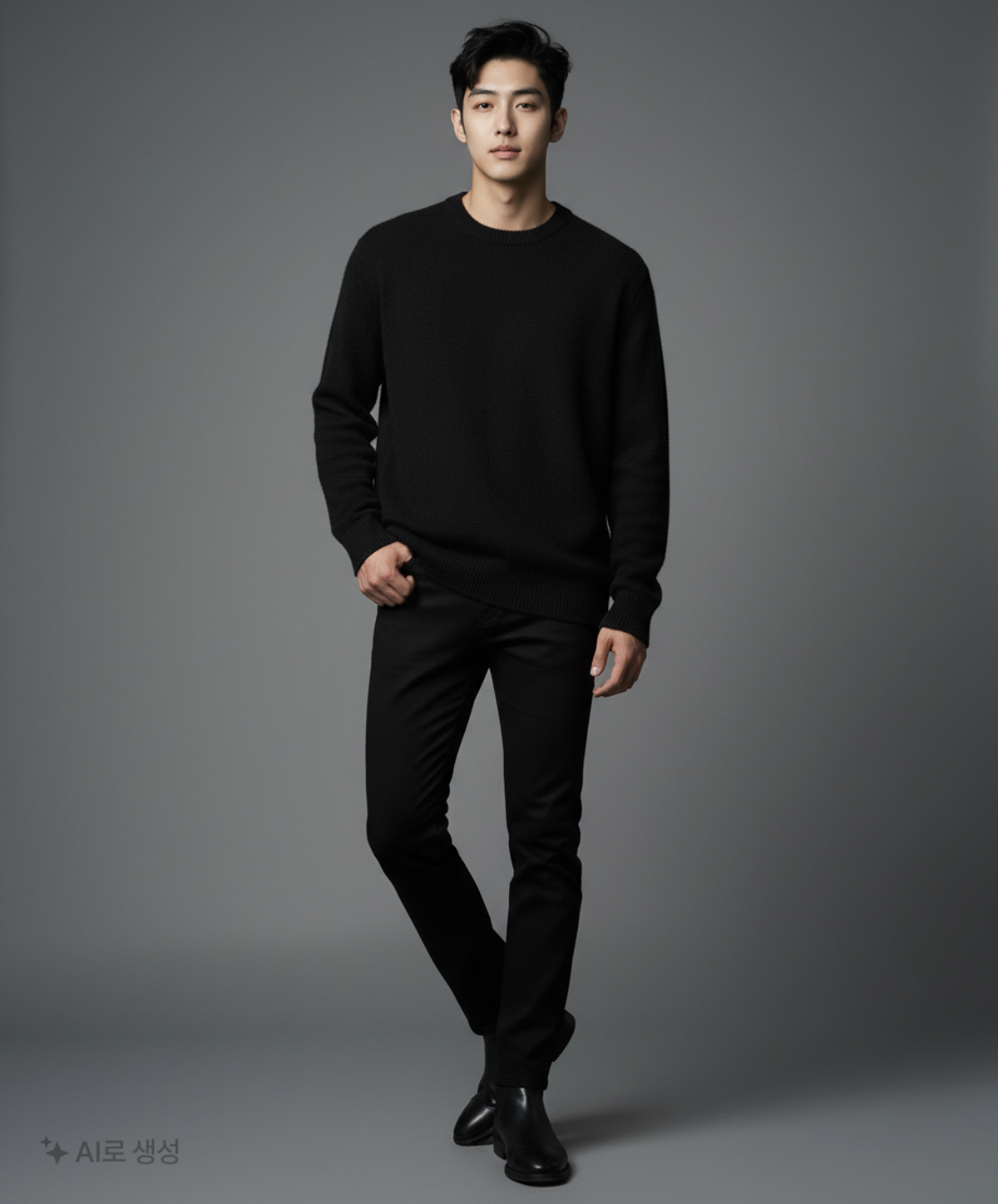 더니트컴퍼니(THEKNITCOMPANY) 20FW 미니멀 세미오버 니트 7color L