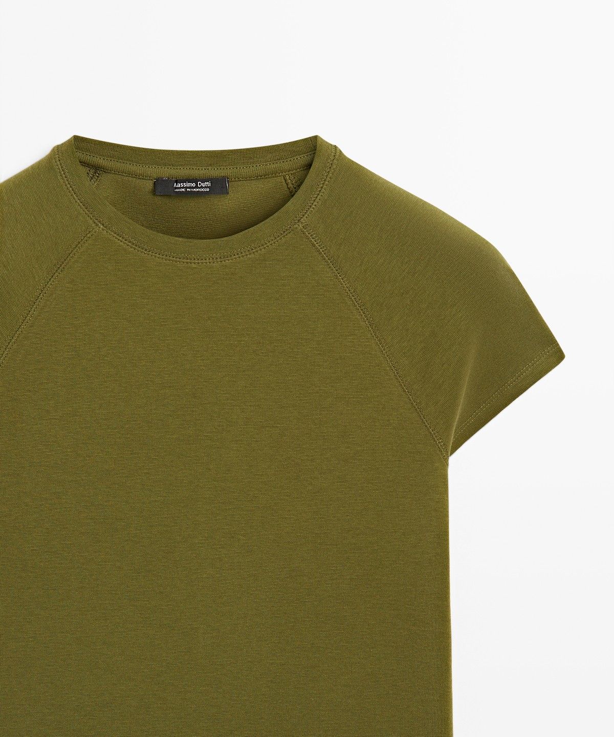 마시모두띠(MASSIMO DUTTI) 래글런 반팔 티셔츠