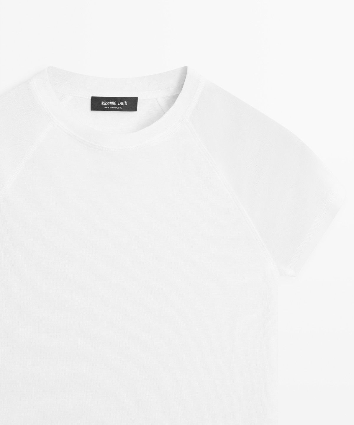 마시모두띠(MASSIMO DUTTI) 래글런 반팔 티셔츠