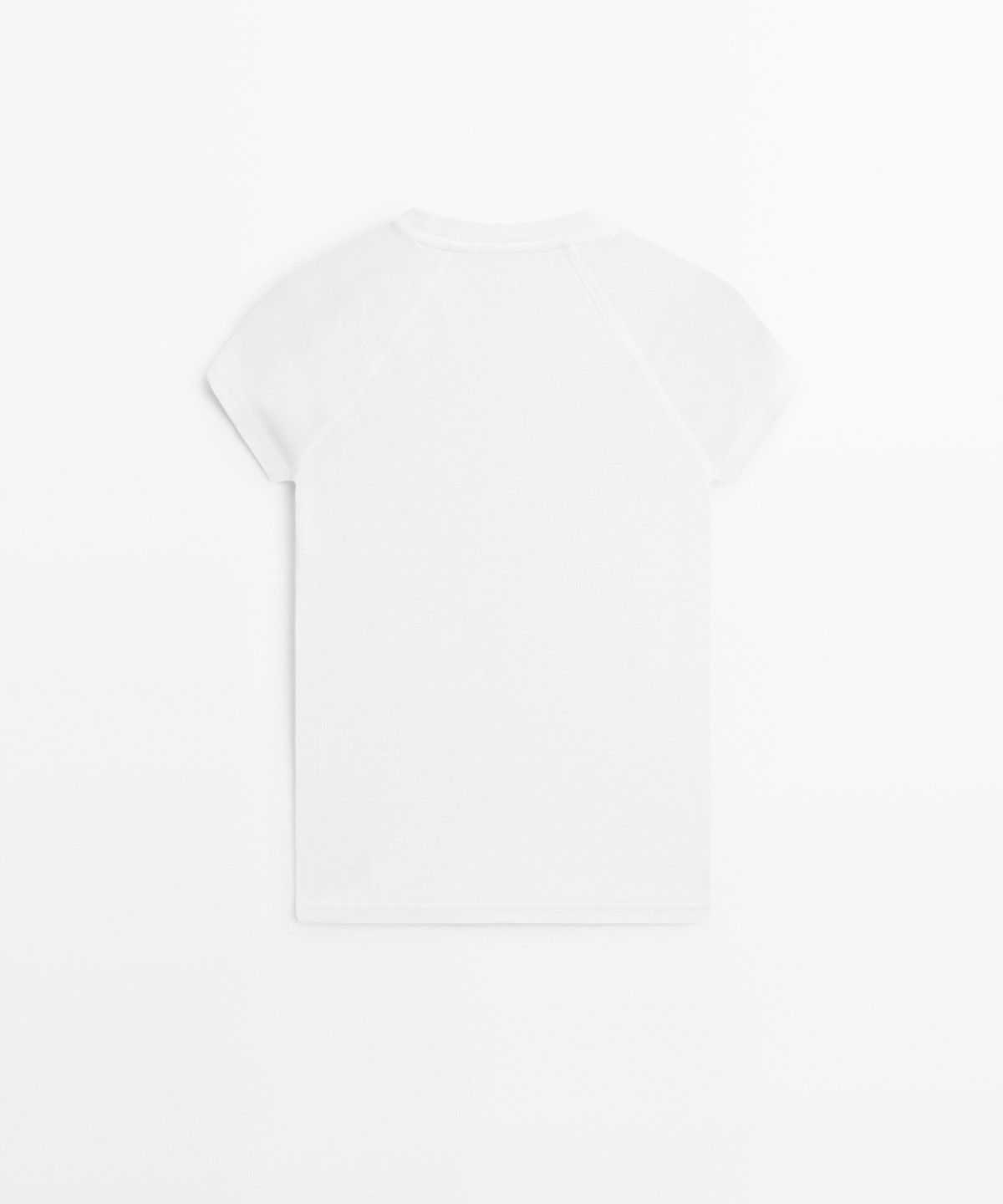 마시모두띠(MASSIMO DUTTI) 래글런 반팔 티셔츠