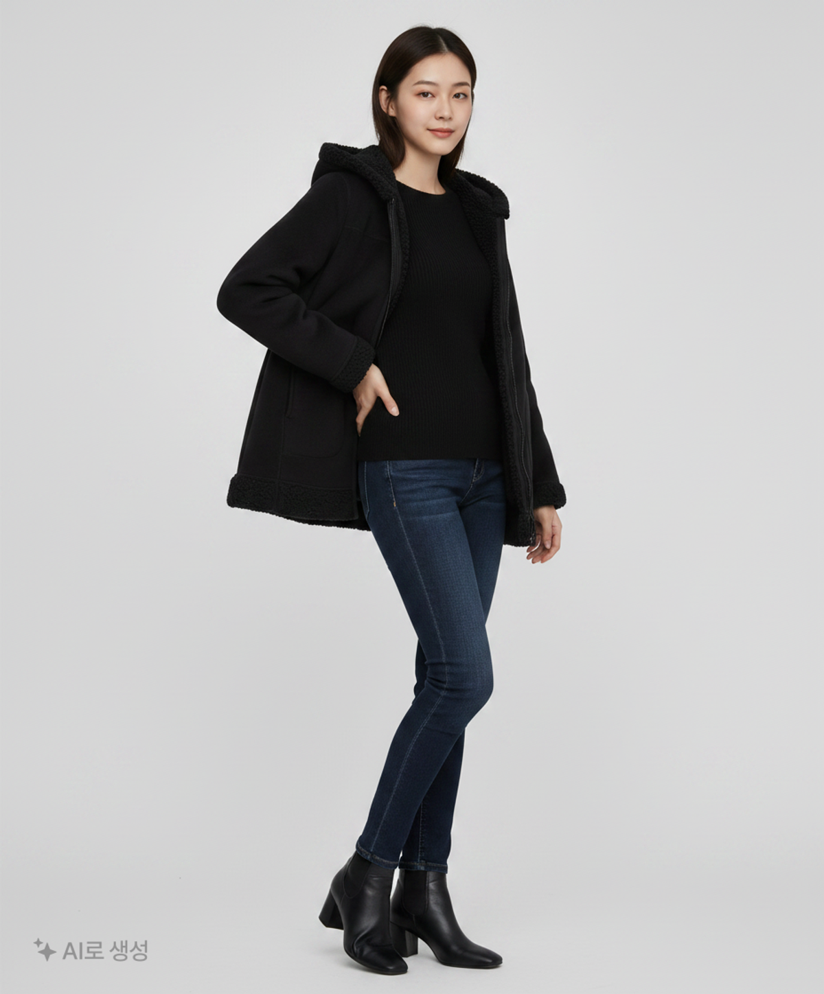유니클로(UNIQLO) 무스탕/퍼 M