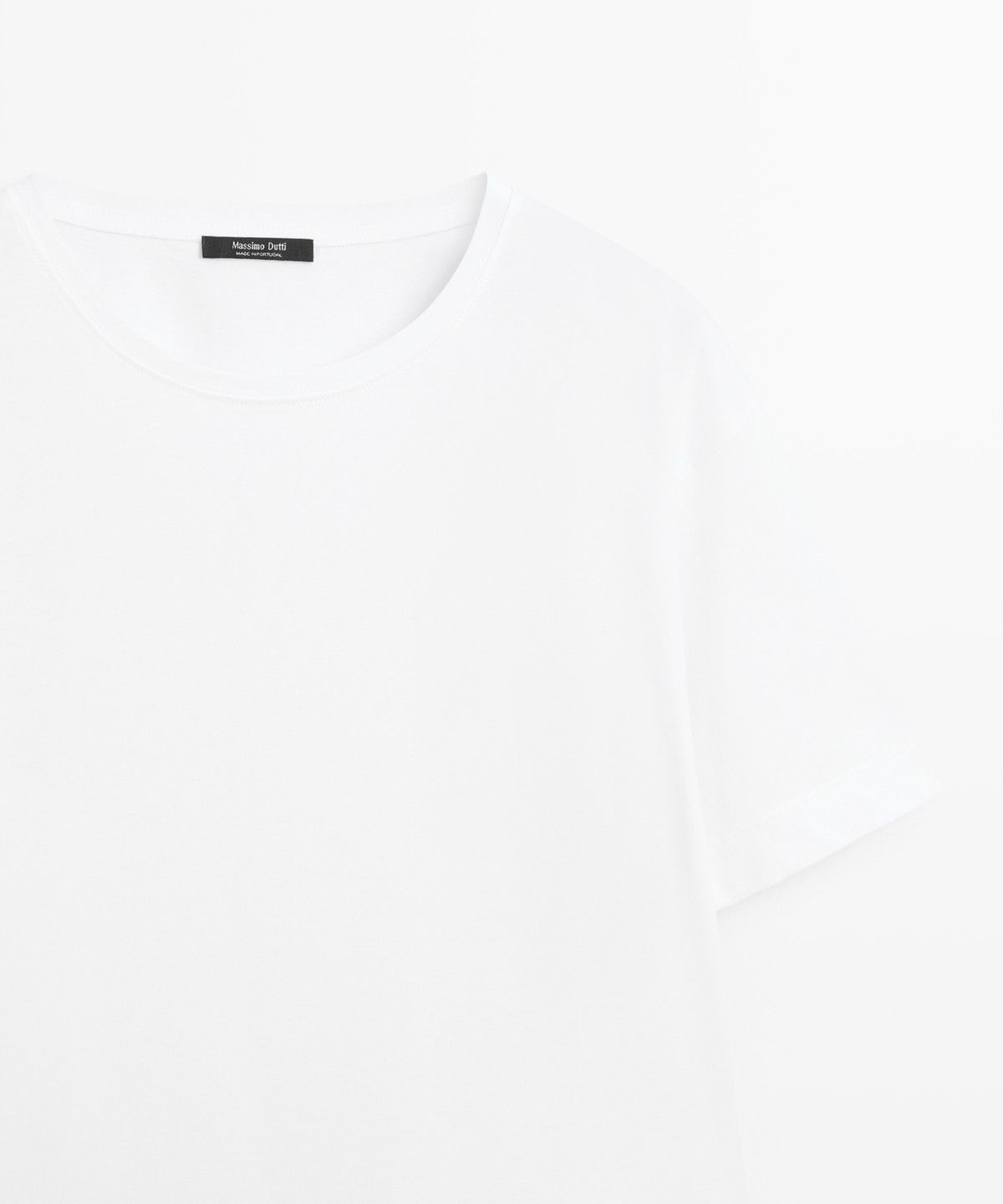 마시모두띠(MASSIMO DUTTI) 100% 코튼 반팔 티셔츠