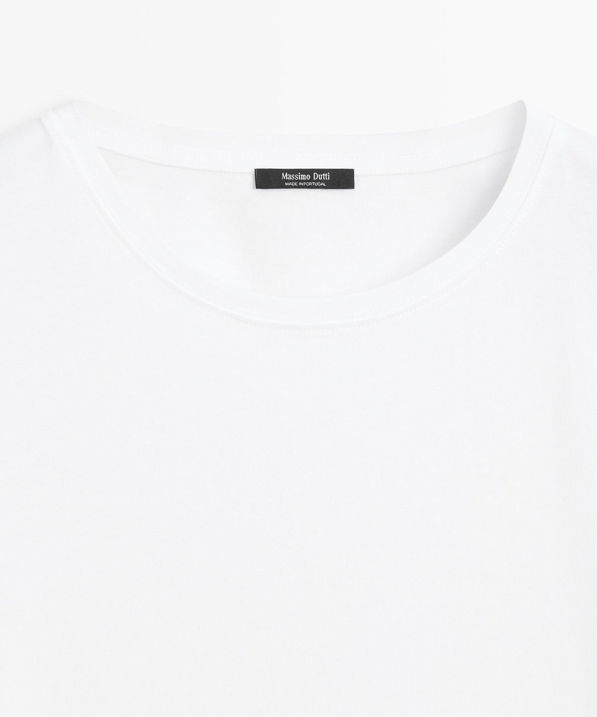 마시모두띠(MASSIMO DUTTI) 100% 코튼 반팔 티셔츠