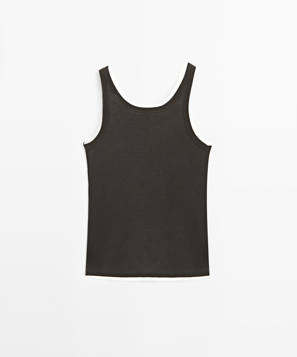 마시모두띠(MASSIMO DUTTI) 주얼 장식 더블 레이어 톱