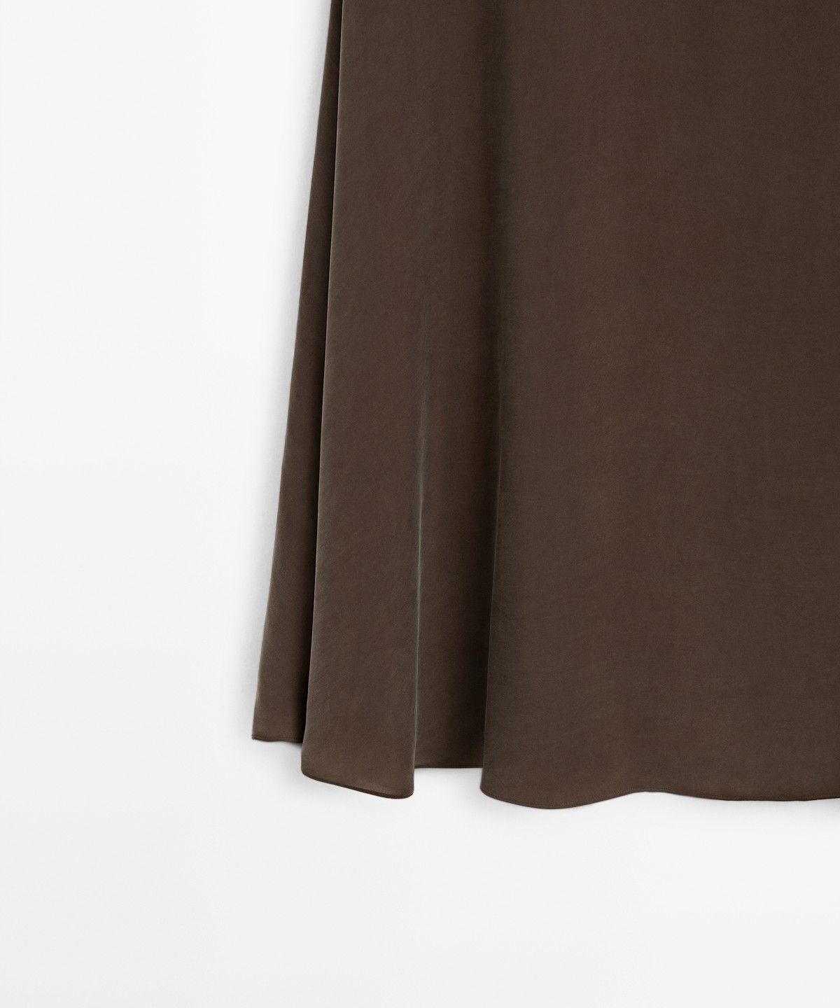 마시모두띠(MASSIMO DUTTI) 콘트라스트 프릴 디테일 미디 스커트